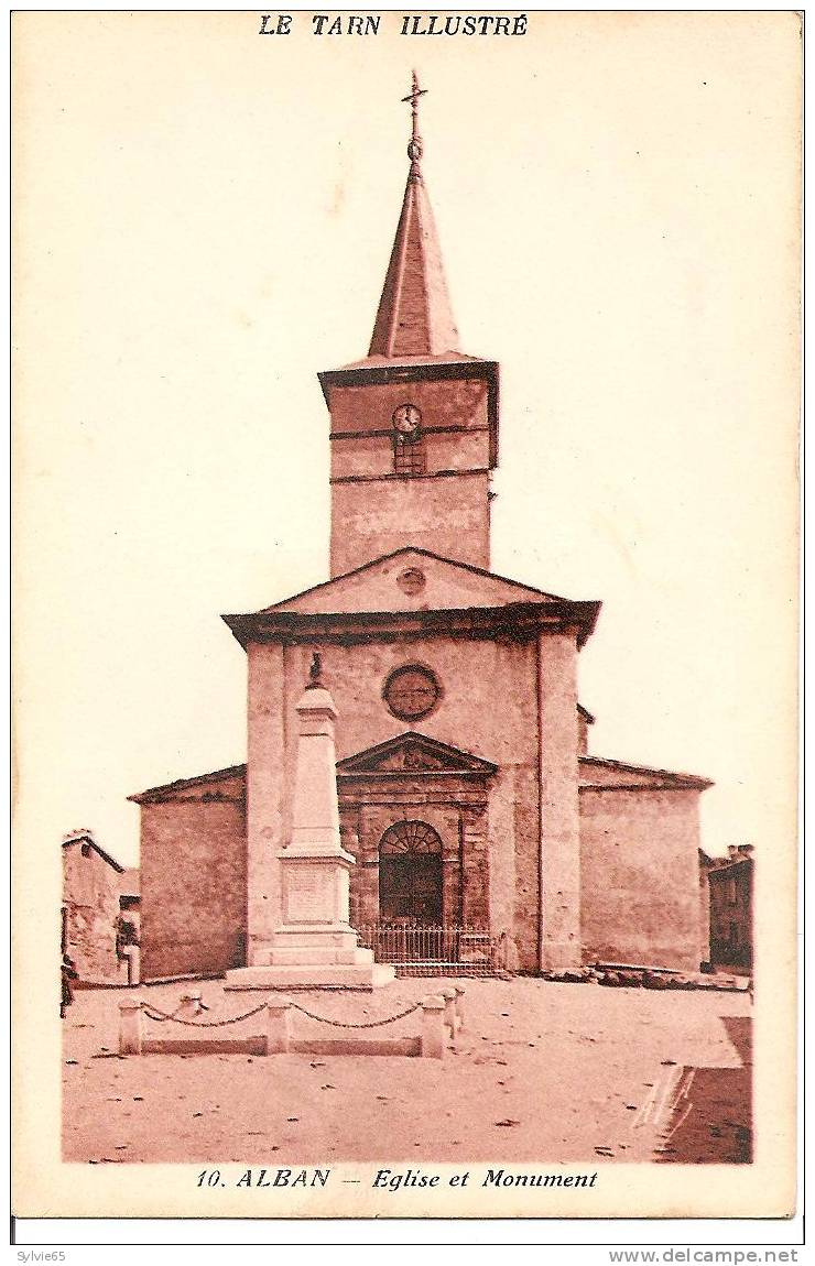 ALBAN- église Et Monument - Alban