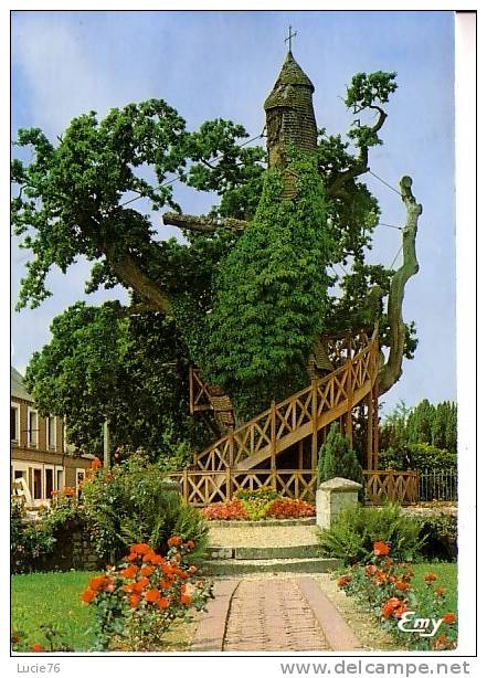 ALLOUVILLE BELLEFOSSE -  Le Vieux Chêne  Tronc évidé Qui Renferme Deux Chapelle Superposées - Allouville-Bellefosse
