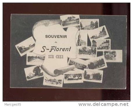 23784 Souvenir De Saint Florent Sur Cher  Multivue Dont La Gare édit.E.L. ?belle Carte - Saint-Florent-sur-Cher