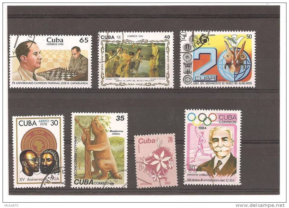 Lot N°185 Oblitéré Cuba - Vrac (max 999 Timbres)