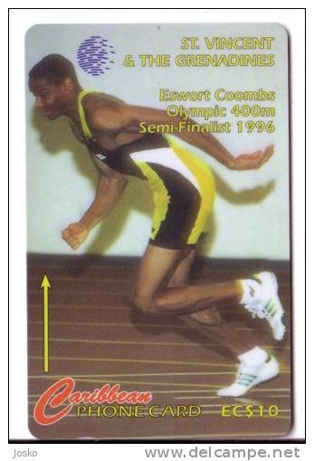 ATHLETICS  - ESWORT COOMBS ( St. Vincent & The Grenadines 168CSV ) Athlétisme Athletik Atletismo Atletica Athletic - Saint-Vincent-et-les-Grenadines