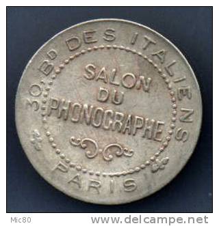 Jeton "Salon Du Phonographe" - Professionals/Firms