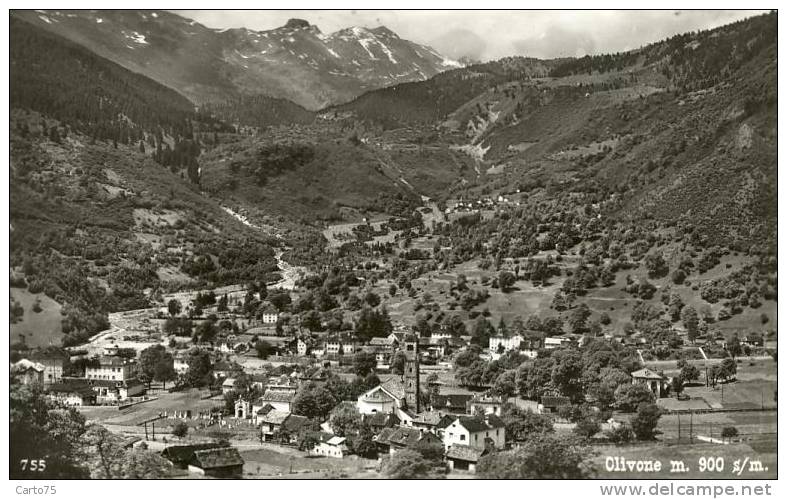 SUISSE - OLIVONE - Vue Générale - Olivone