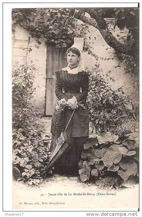 79 - Jeune Fille De LA MOTHE-SAINT-HERAY - - La Mothe Saint Heray