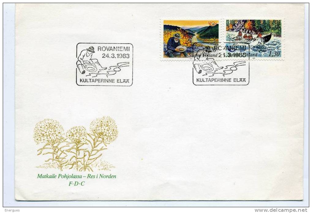 Finlande, Suomi Finland, Chercheur D'or, Kultaperinne Elaa, FDC, Orpailleur - Used Stamps