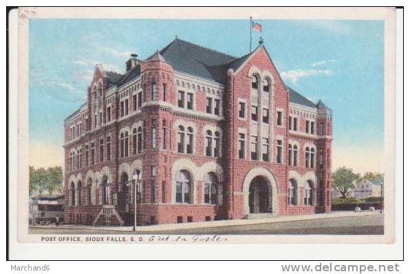 POST OFFICE SIOUX FALLS  S. D. - Sioux Falls