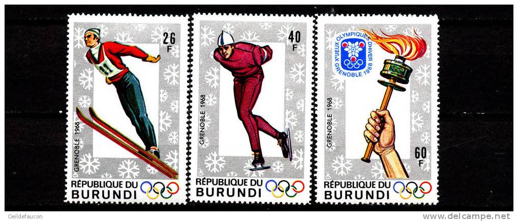 BURUNDI - COB - 260/66** - Cote 5.50 € - Invierno 1968: Grenoble