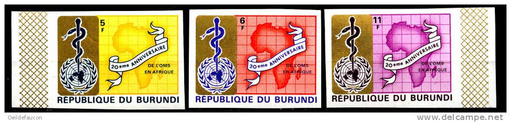 BURUNDI - COB - 303/05** Non Dentelés - Cote 1.75 € - OMS