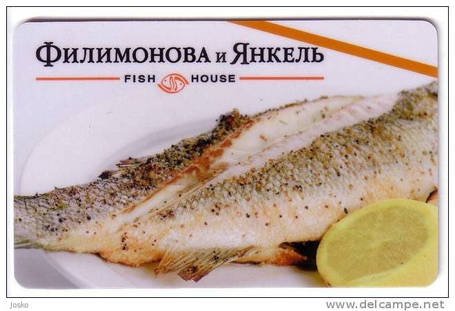 FISH  ( Russia Gift Card ) ***  Poisson - Fisch - Pez - Pescado - Vis - Pesce * Food - Aliment - Alimentation Restaurant - Lebensmittel