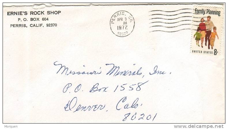 1194. Carta PERRIS California 1972 - Briefe U. Dokumente