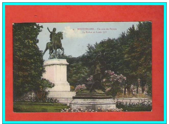 A 72  Montpellier  Un Coin Du Peyrou  La Siréne Et Louis XIV - Montpellier