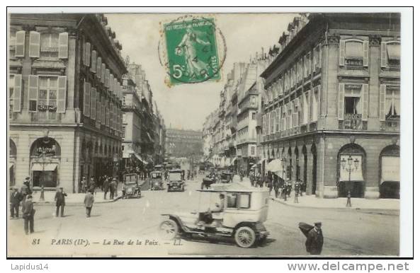 C 271/CPA    PARIS II°   (75)  LA RUE DE LA PAIX - District 02