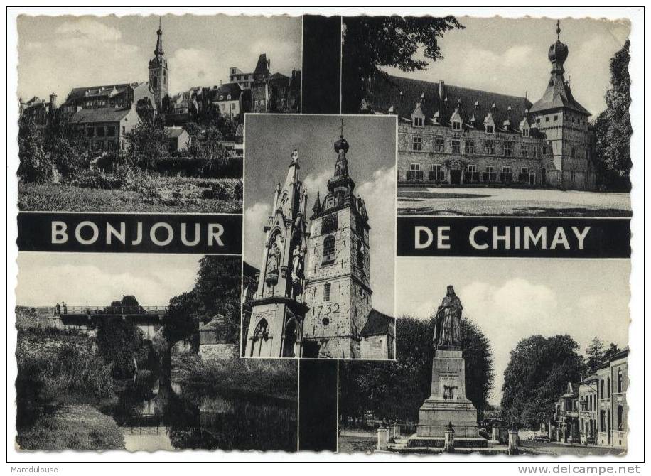 Chimay. Bonjour. 5 Vues: église, Château, Panorama,... 5 Zichten: Kerk, Kasteel, Panorama,... Timbre - Postzegel N° 426. - Chimay