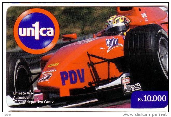 ERNESTO VISO ( Venezuela ) *  Bridgestone - Racing Car - Formula - Automobile - Cars - Auto - Automobiles - Venezuela