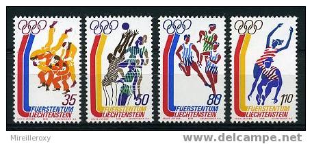 LICHTENSTEIN / 592-595 / JEUX OLYMPIQUES / JUDO / VOLLEY BALL / COURSE DE RELAIS / SAUT - Ungebraucht