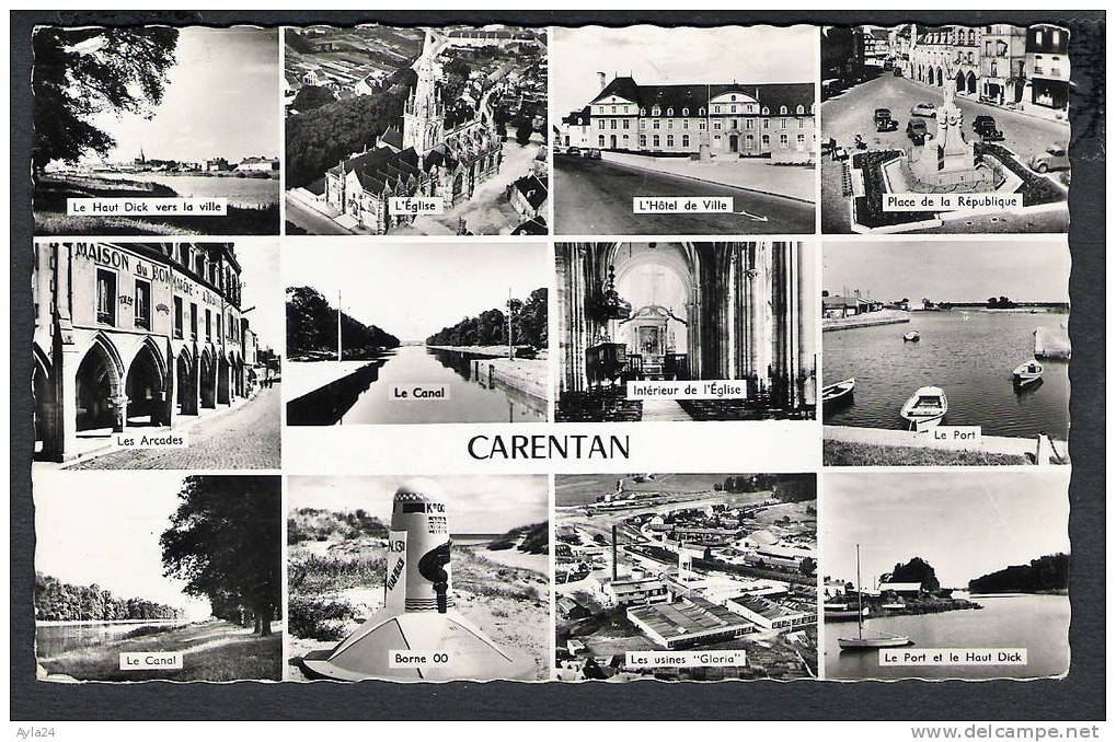 CPSM  50   CARENTAN   Multivues  1962 - Carentan