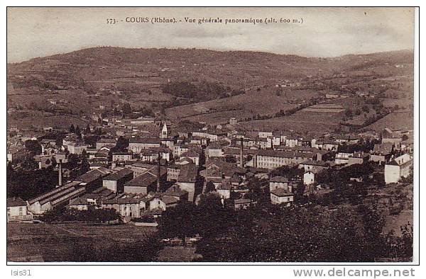 Dép 69 - L411 - Cours La Ville - Vue Générale Panoramique -  état - Cours-la-Ville