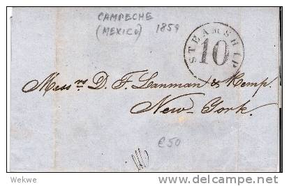 USG036/ USA - Campeche 1859, Steamship - …-1845 Vorphilatelie