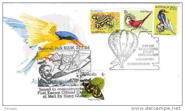 Australia-1983 200th Anniversary Hot Air Ballooning - Erst- U. Sonderflugbriefe