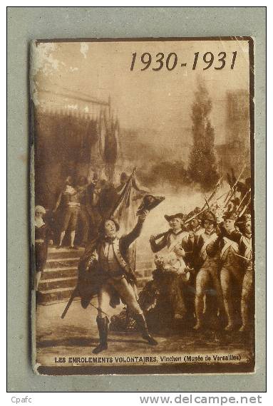 Mini Agenda 50 Pages Octobre 1930 à Décembre 1931-édité Par Le Mnistère De La Guerre,gravures Signées Scofi ? - Petit Format : 1921-40