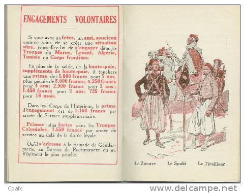 Mini Agenda 50 Pages Octobre 1930 à Décembre 1931-édité Par Le Mnistère De La Guerre,gravures Signées Scofi ? - Small : 1921-40