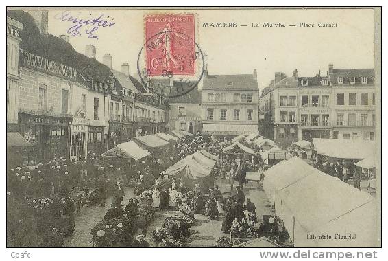 CPA MAMERS - LE MARCHE - PLACE CARNOT - Mamers