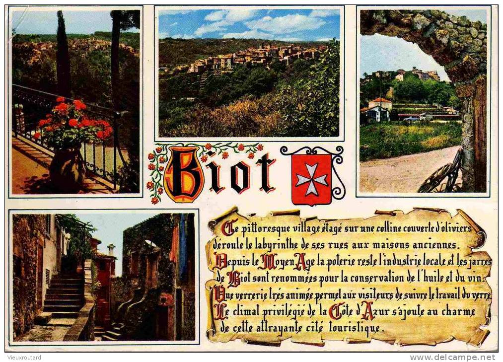 CPSM, "Paysages De France" BIOT (06, Alpes-Maritimes) - Biot