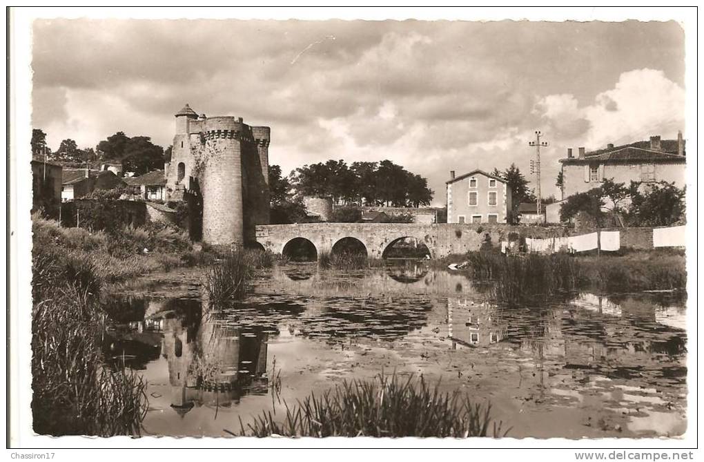 79 - PARTHENAY - La Porte St Jacques Et Le Thouet - CPSM -  Un Jour De Lessive - Parthenay