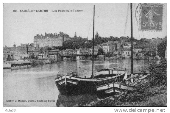 72.SABLE SUR SARTHE.  LES PONTS ET LE CHATEAU. - Sable Sur Sarthe