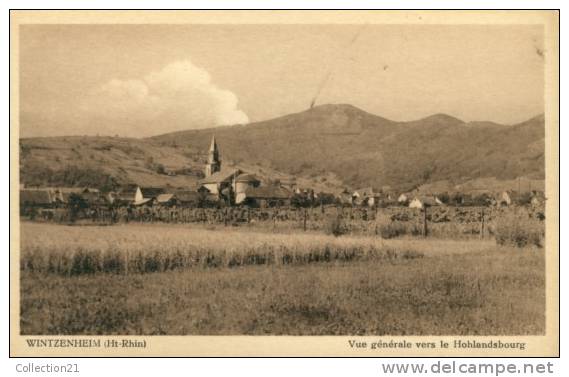 WINTZENHEIM .... VUE GENERALE VERS LE HOHLANDSBOURG - Wintzenheim