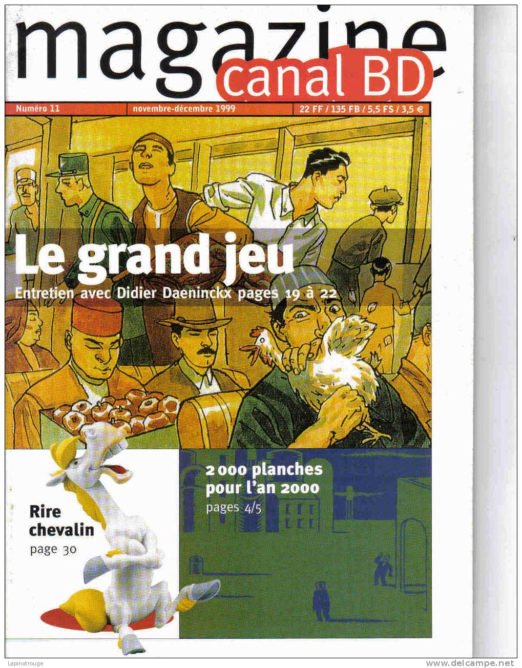 Magazine Canal BD N°11: Hanouka Comix 2000....1999 - CANAL BD Magazine