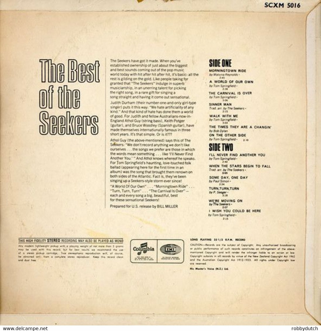 * LP * THE BEST OF THE SEEKERS (1966 New Zealand Ex-!!!) - Country & Folk