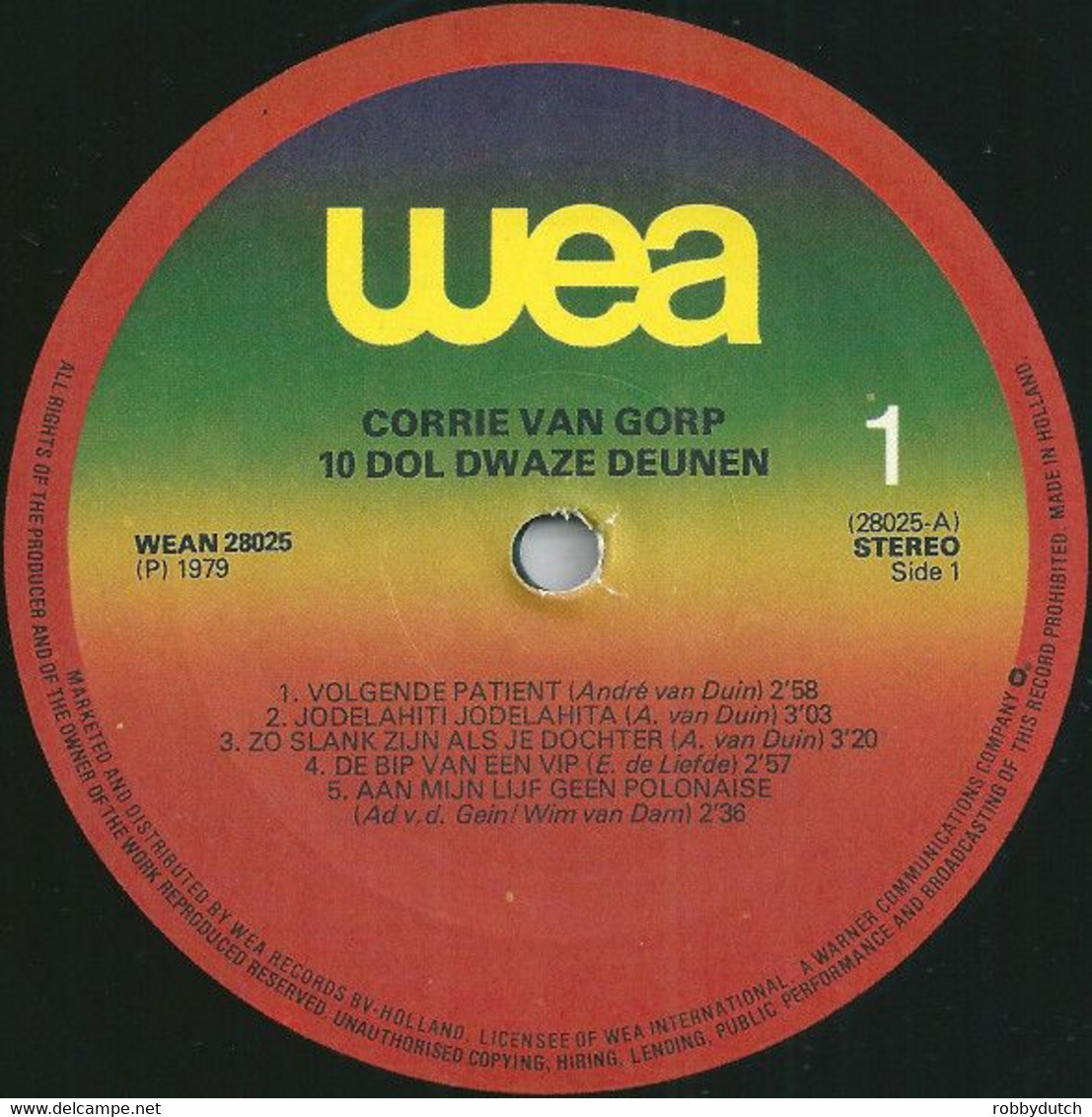 * LP * CORRIE VAN GORP - 10 DOL DWAZE DEUNEN (holland 1979 Ex-!!!) - Humor, Cabaret