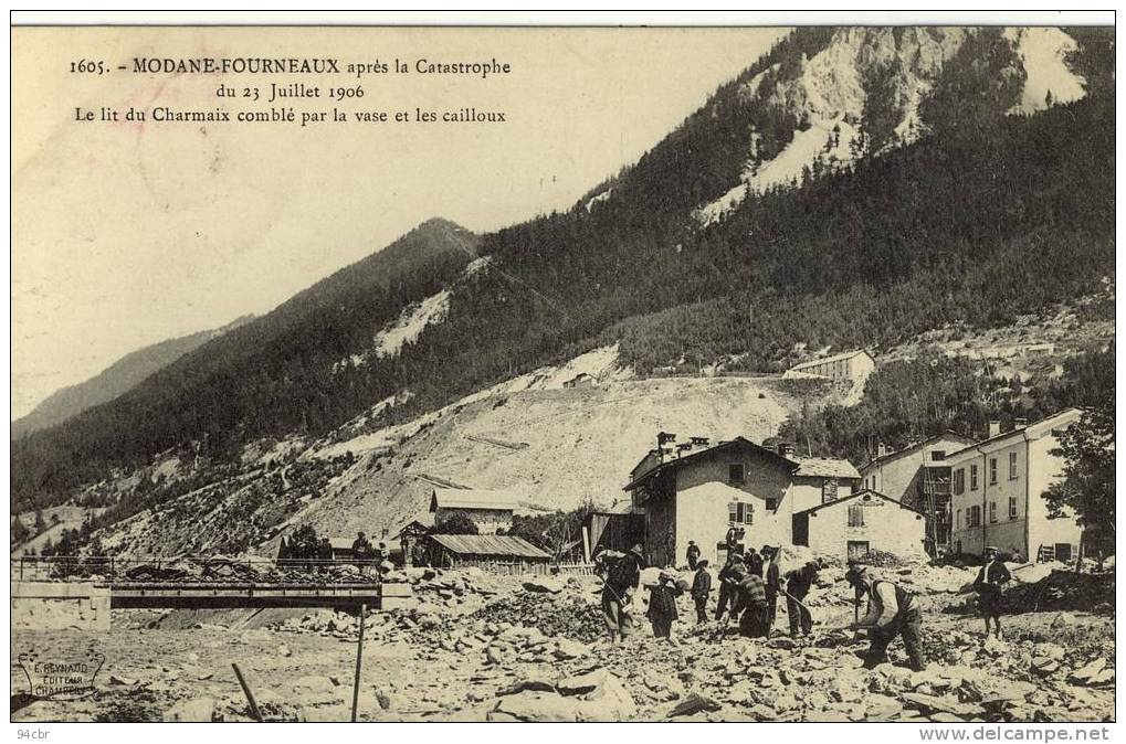 CPA (73)  MODANE    FOURNEAUX Apres La Catastrophe Du21-7-1906 - Modane