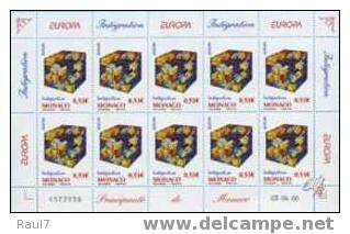 EUROPA 2006 - MONACO FEUILLE 10V  NEUF ** (MNH) - 2006