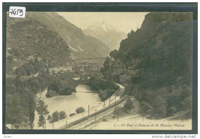 PONT ET CHATEAU DE ST MAURICE  - B  ( PETIT PLI ) - Saint-Maurice