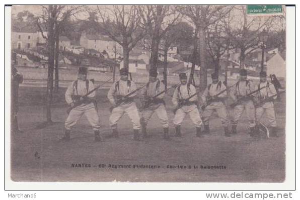 NANTES . 65e REGIMENT D INFANTERIE ESCRIME A LA BAIONNETTE - Nantes