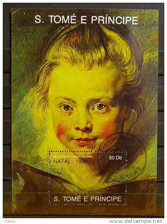 Saint Thomas & Prince - 1990 - Tableaux - Paintings - Rubens - Oblitérés - Rubens
