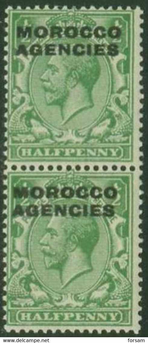 GREAT BRITAIN POST IN MOROCCO..1925/26..Michel # 54 I...MLH...PAAR...MiCV - 24 Euro.. - Oficinas En  Marruecos / Tanger : (...-1958