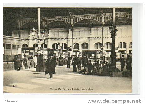 ORLEANS INTERIEUR DE LA GARE BEAU PLAN - Orleans