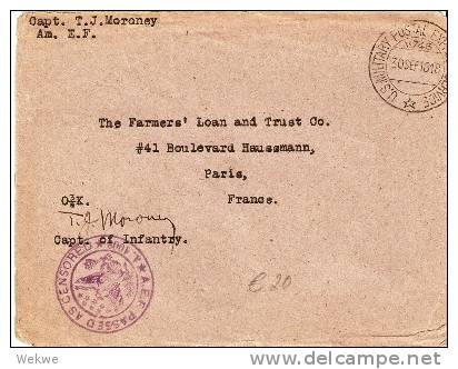 USA126d/ WW I.Feldpost 745 - Briefe U. Dokumente