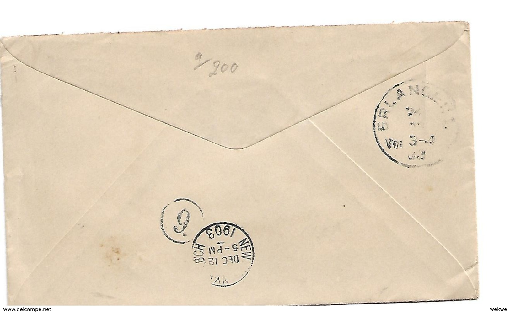 USA100 / A.Lincoln Druckvariante,1903 - Briefe U. Dokumente