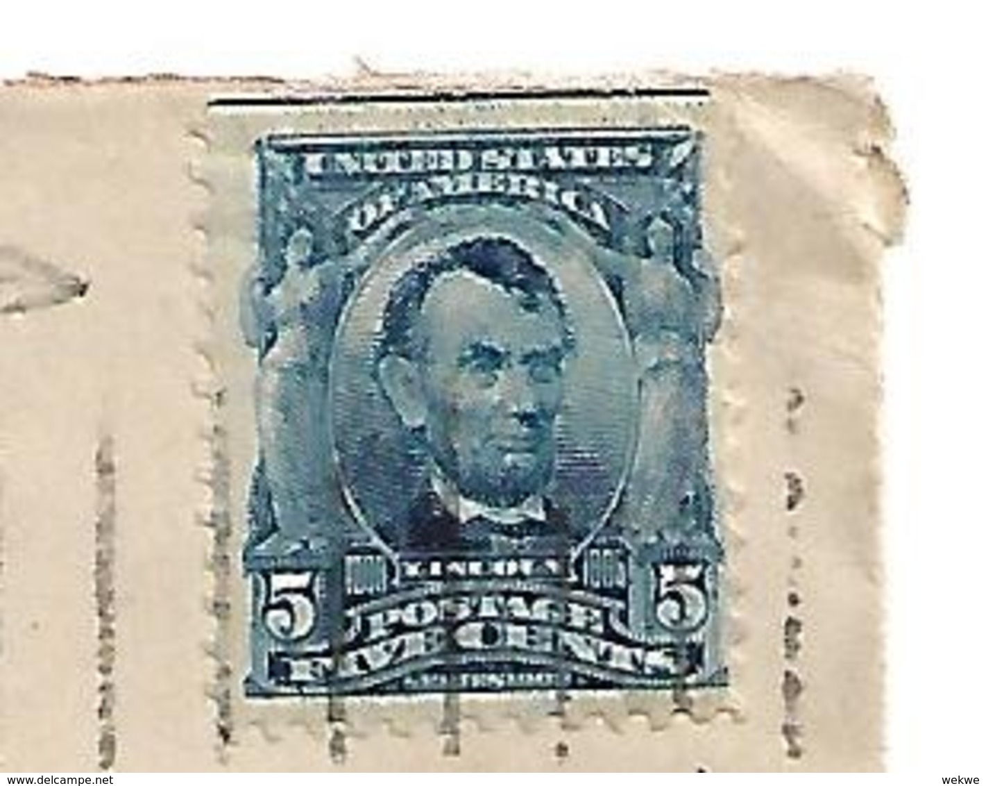 USA100 / A.Lincoln Druckvariante,1903 - Briefe U. Dokumente