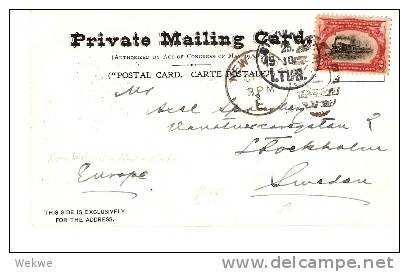 USA111 / Private Mailing Card Drucksache,Schweden(Eilzug) - Briefe U. Dokumente