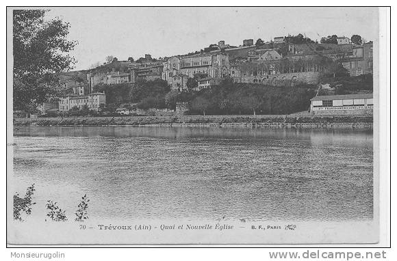 01 )FL) TREVOUX, Quai Et Nouvelle Eglise, BF 70 - Trévoux