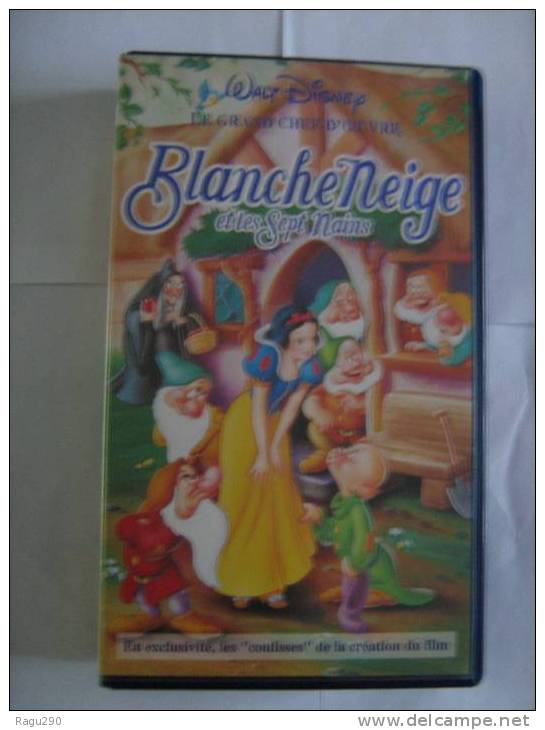 CASSETTE VIDEO WALT DYSNEY  BLANCHE NEIGE ET LES 7 NAINS - Cartoni Animati