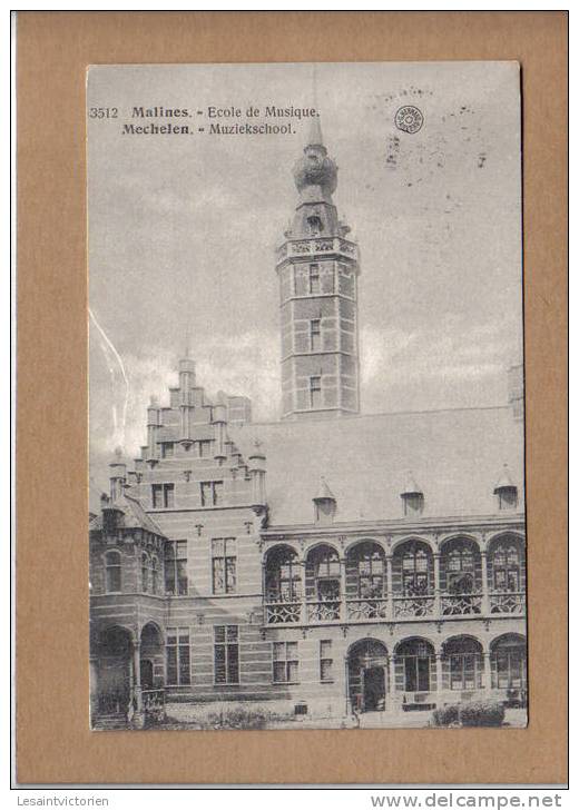 MALINES MECHELEN EGLISE ECOLE DE MUSIQUE MUZIEKSCHOOL N°3512 - Mechelen