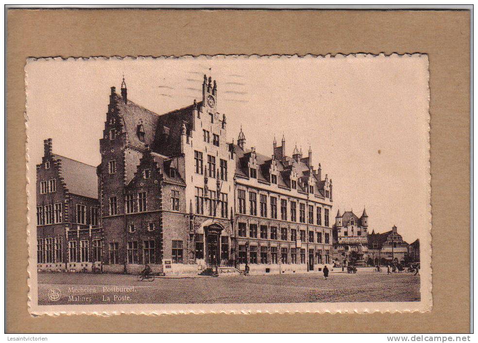 MALINES MECHELEN POSTBUREEL BUREAU DE POSTE BATIMENT HOTEL DE VILLE - Malines