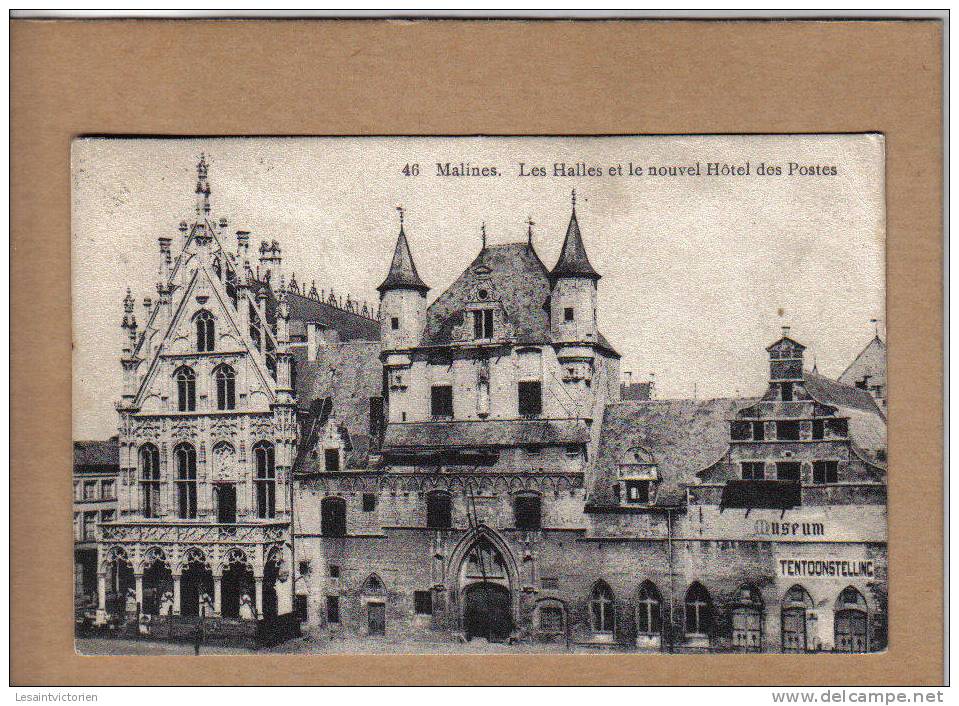 MALINES MECHELEN  LES HALLES ET NOUVEL HOTEL DES POSTES TENTOONSTELLING MUSEUM - Mechelen