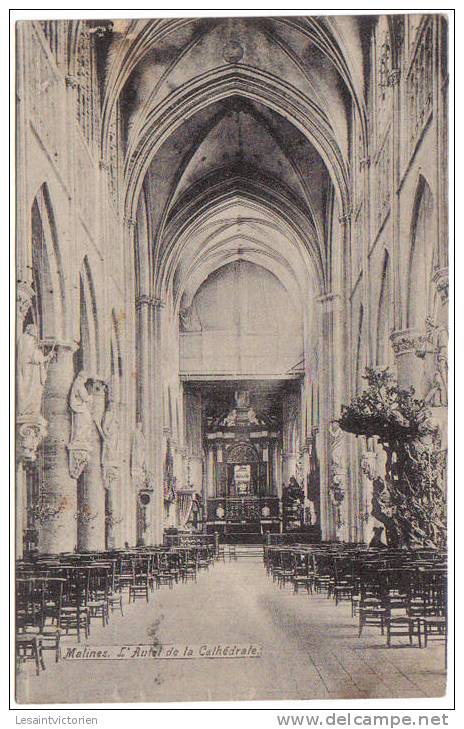 MALINES MECHELEN  L'AUTEL DE LA CATHEDRALE - Mechelen